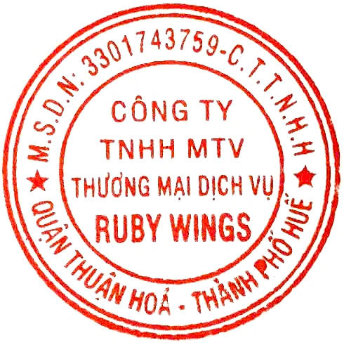 Con dấu Ruby Wings